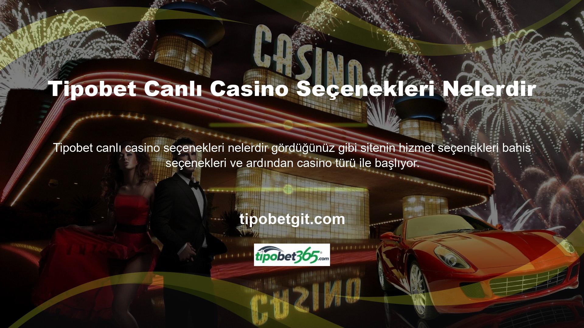 Casino tutkunları için en popüler bölümlerden biri canlı casino oyunları bölümüdür